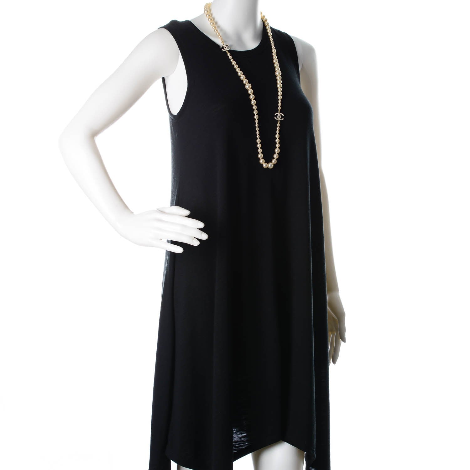 Chanel Graduated Pearl CC Long Necklace Gold 2 of 5