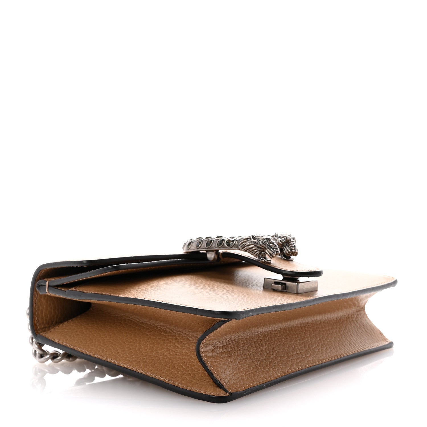 Gucci Dollar Calfskin Crystal Mini Dionysus Shoulder Bag Natural Tan Black Diamond 4 of 10