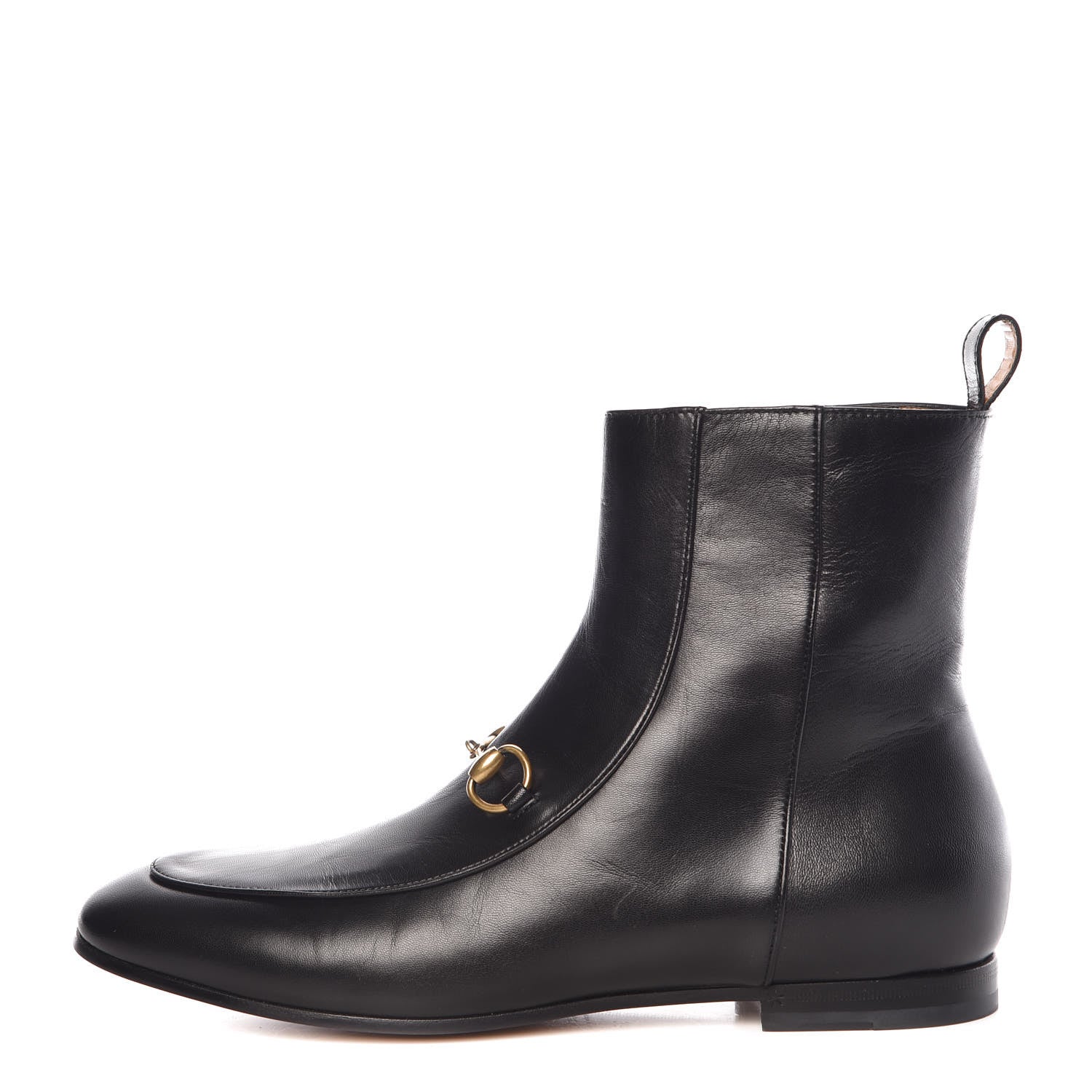 Gucci Malaga Kid Womens Jordaan Ankle Boots 38 Black 1 of 12