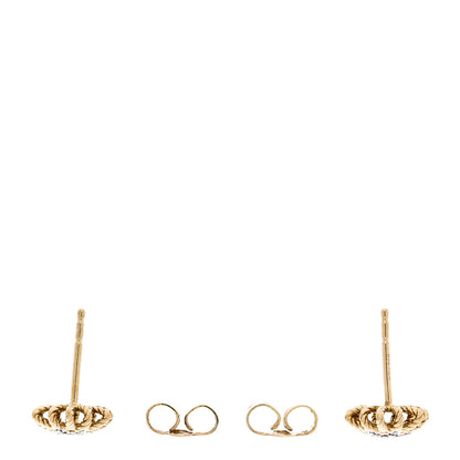 David Yurman 18K Yellow Gold Diamond 10mm Starburst Earrings 3 of 4