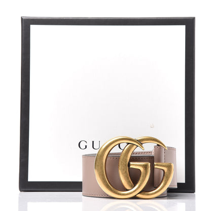 Gucci Calfskin Double G 40mm Belt 85 34 Porcelain Rose 6 of 6