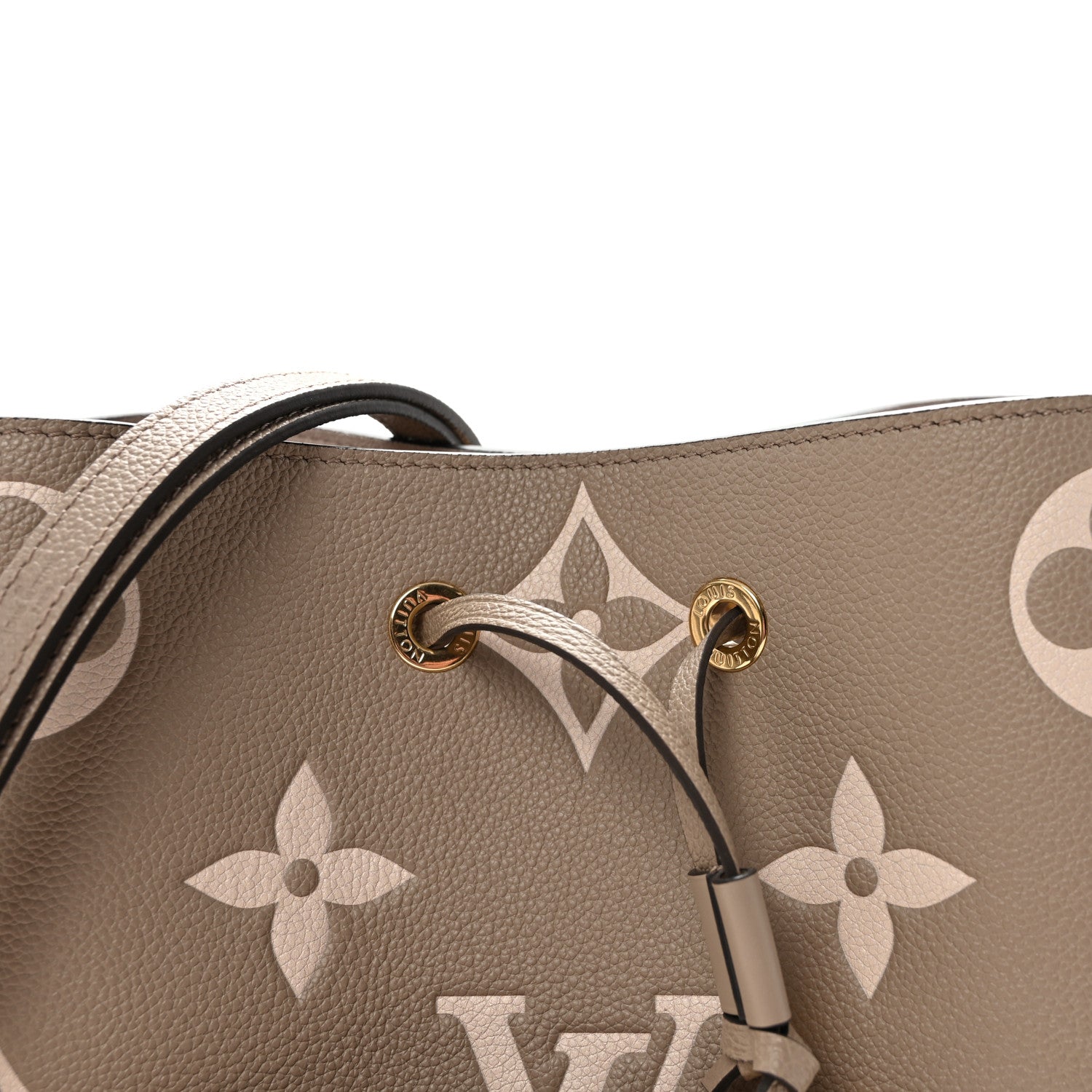 Louis Vuitton Empreinte Monogram Giant Neonoe MM Tourterelle Creme 8 of 10