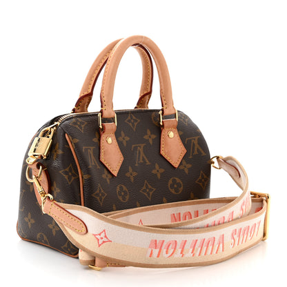 Louis Vuitton Monogram Speedy Bandouliere 20 Pink Orange 3 of 14