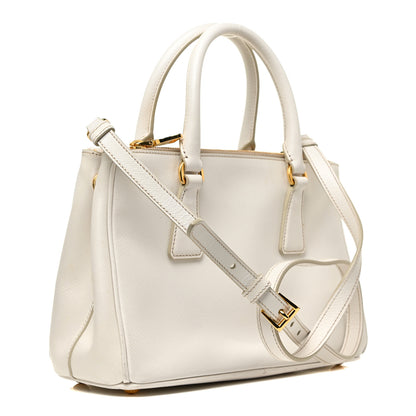 Prada Saffiano Lux Small Galleria Double Zip Tote White 3 of 17
