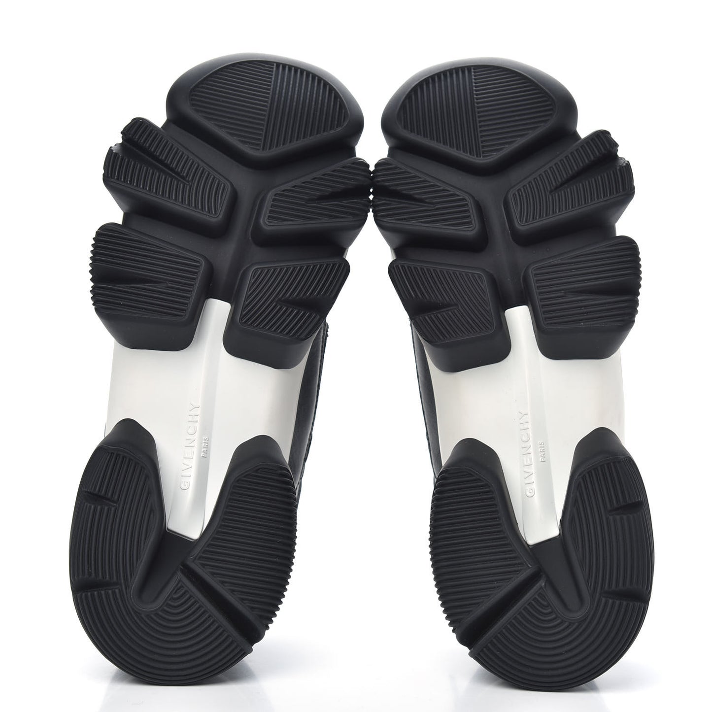 Calfskin Neoprene Jaw Low Sneakers 44 Black