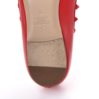Valentino Garavani Nappa Monochrome Rockstud Ballerina Flats 39 Rouge Pur 11 of 13