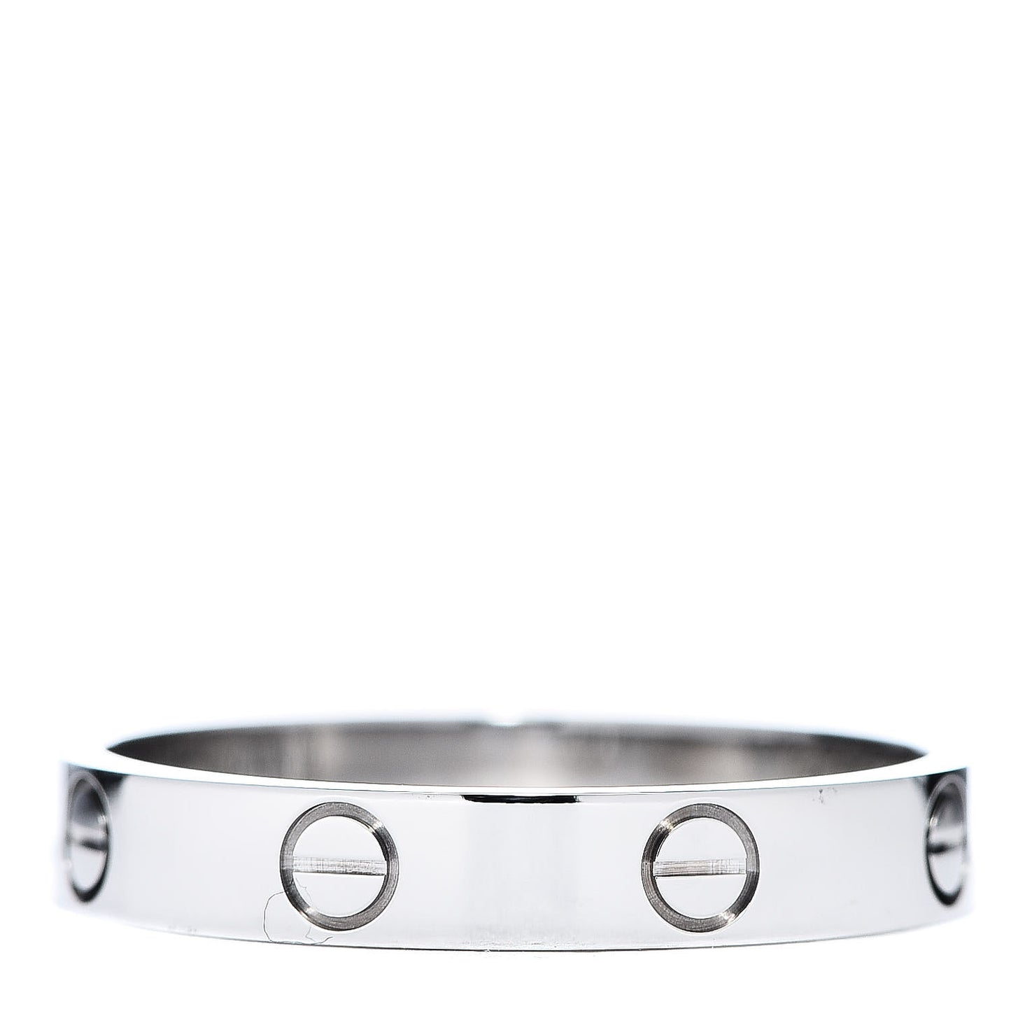 18K White Gold 3.5mm LOVE Wedding Band Ring 60 9.25