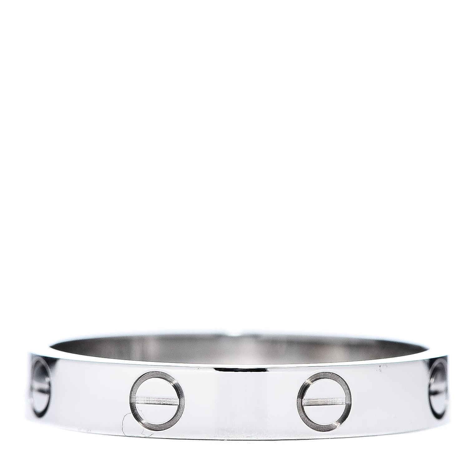 Cartier 18K White Gold 3.5mm LOVE Wedding Band Ring 60 9.25 3 of 8