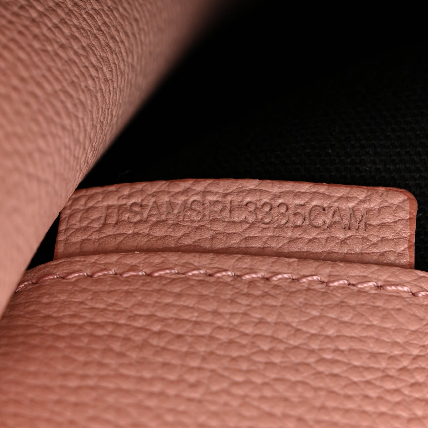 Grainy Calfskin Vintage Check Small Macken Crossbody Bag Ash Rose