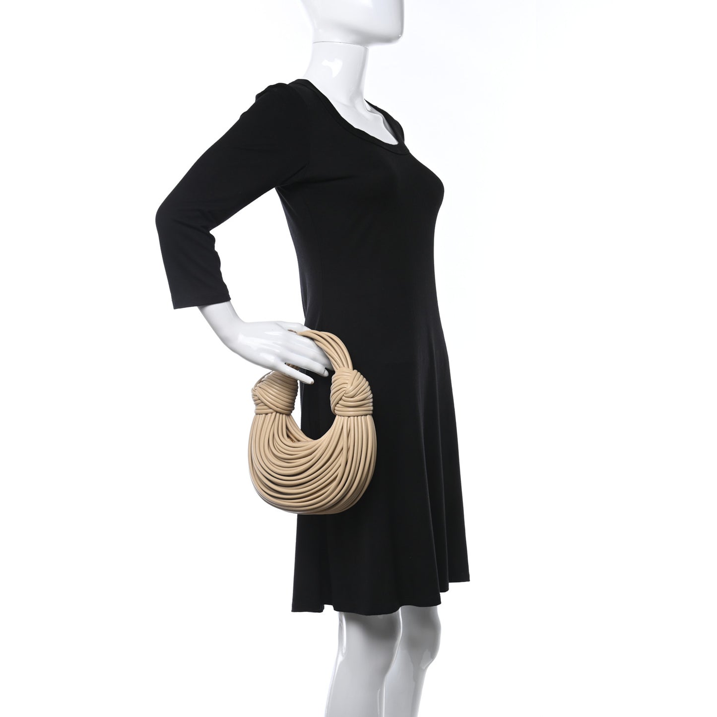 Nappa Mini Tubular Double Knot Porridge