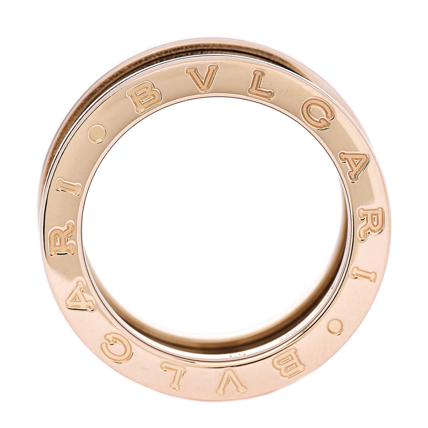 18K Rose Gold B.Zero1 Two-Band Ring 53 6.25