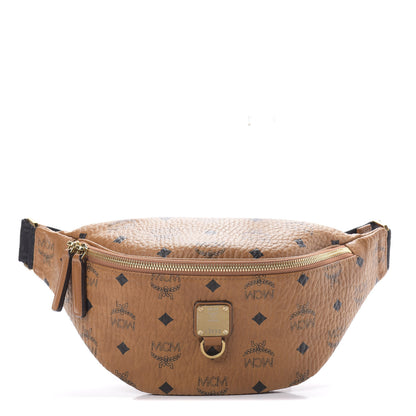 MCM Visetos Small Fusten Belt Bag Cognac 1 of 10