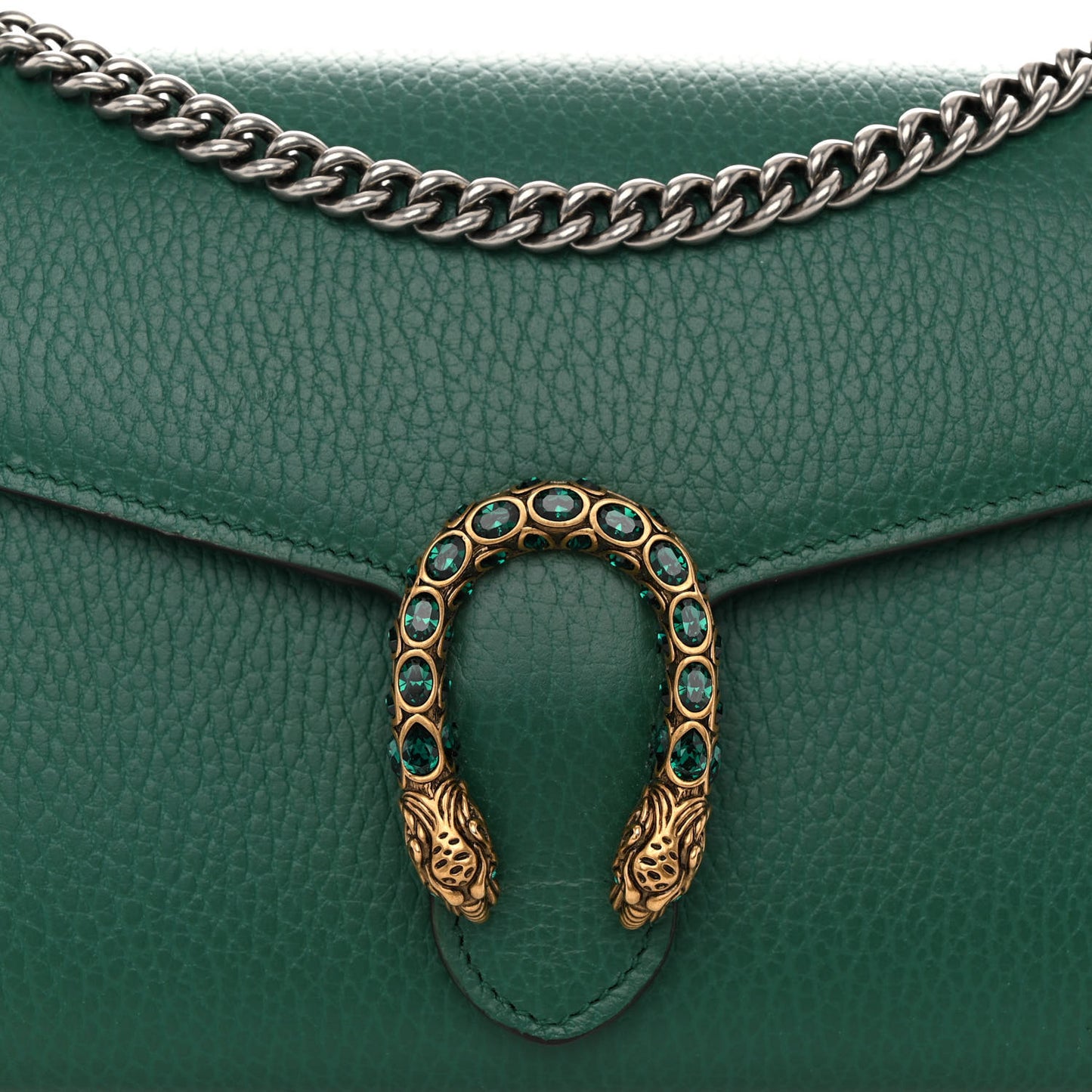 Calfskin Mini Dionysus Chain Wallet Emerald