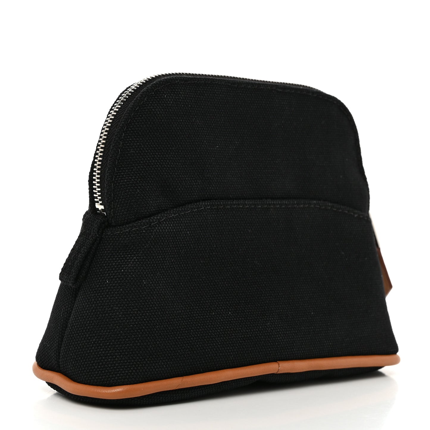 Cotton Canvas Mini Mini Bolide Travel Cosmetic Pouch Black