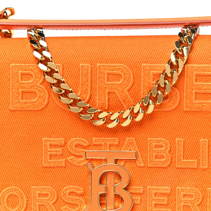 Burberry Canvas Horseferry Print Small Lola Bag Deep Orange 8 of 10