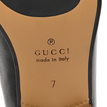 Gucci Goatskin Mens Horsebit Loafers 7 Black 7 of 9