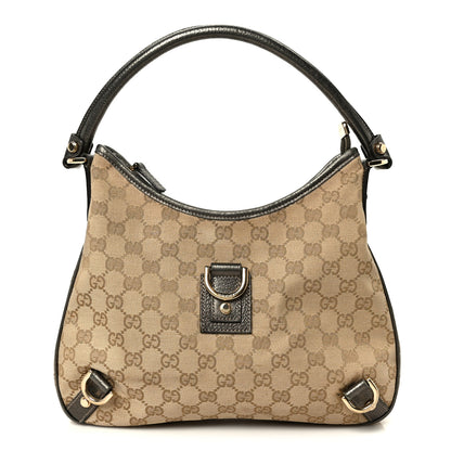 Gucci Monogram Medium Abbey D Ring Hobo Brown 1 of 11