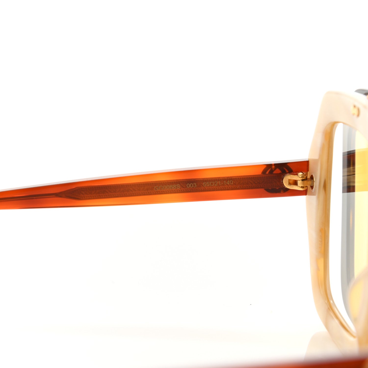 Gucci Acetate Oversized Flip Up Sunglasses GG0088S Tortoise 7 of 9