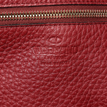 Valentino Garavani Pebbled Calfskin Medium Rockstud Tote Camelia 8 of 16