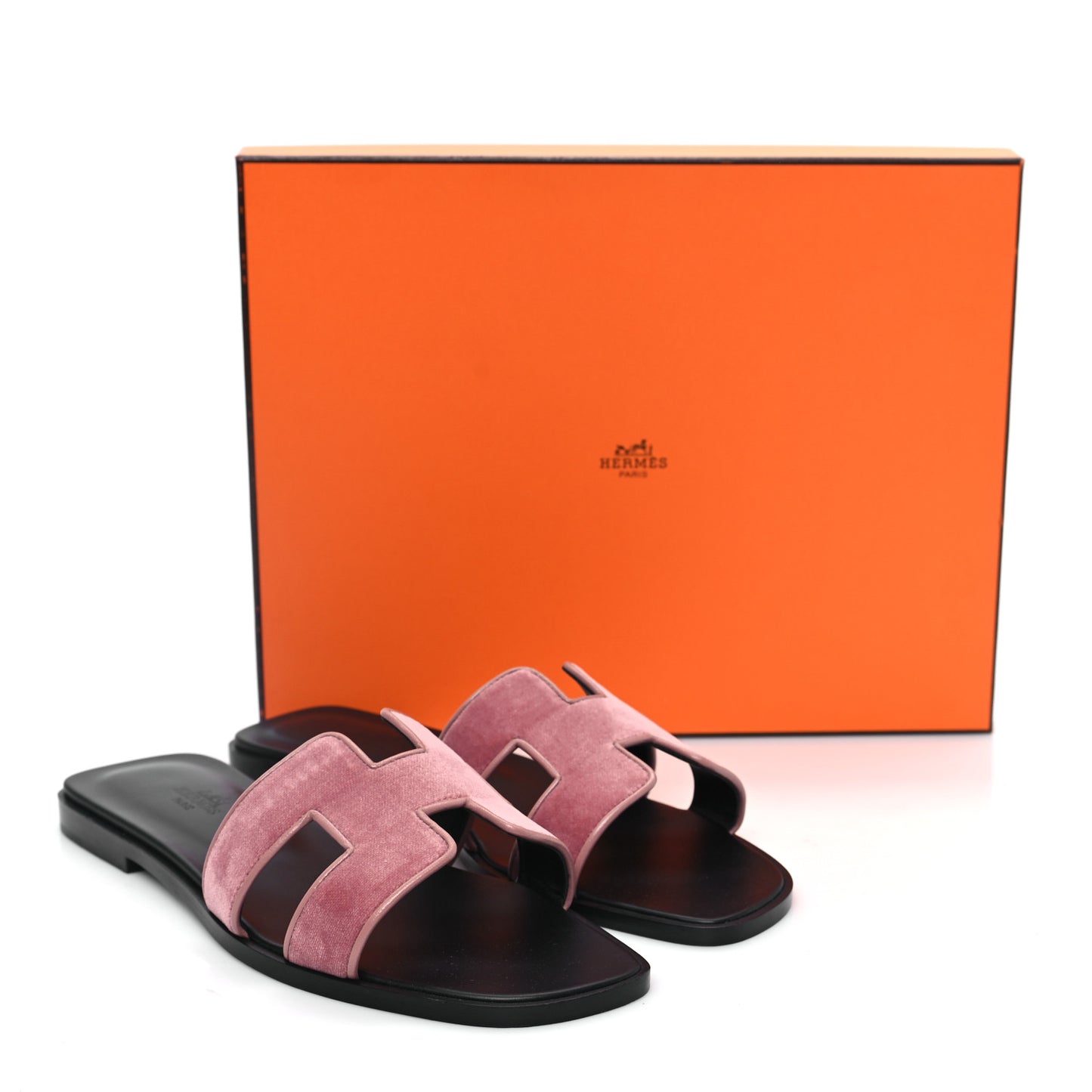 Velvet Nappa Oran Sandals 38.5 Bois de Rose