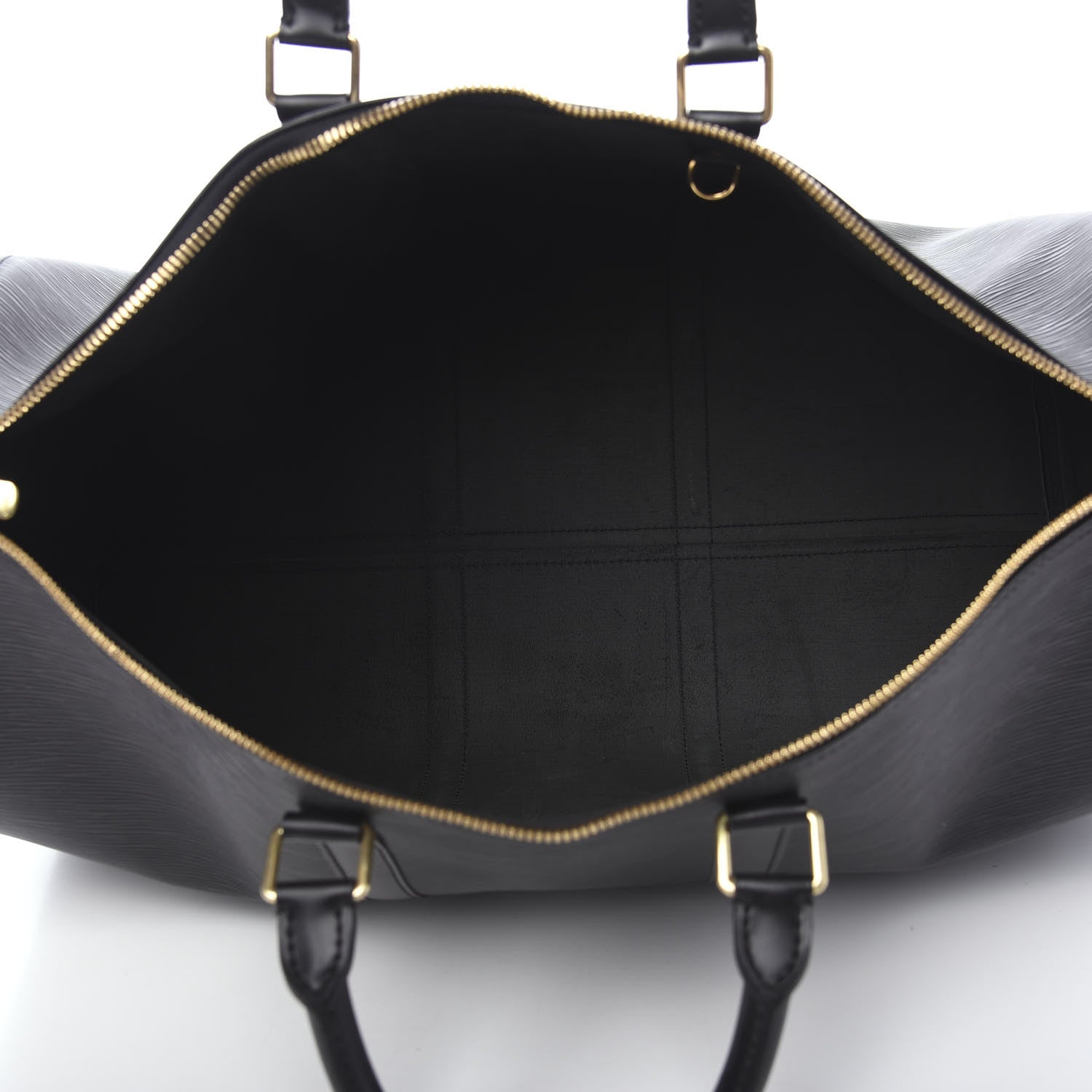Louis Vuitton Epi Keepall 50 Black 4 of 8