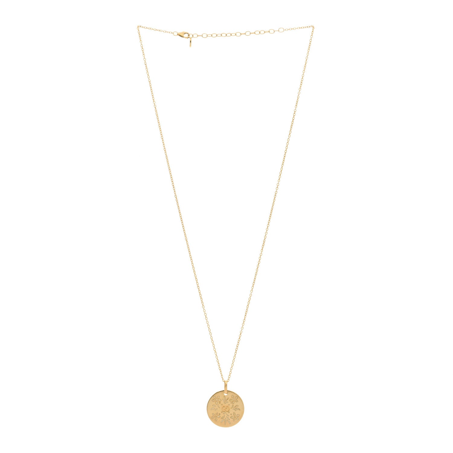 Gucci 18K Yellow Gold Enamel Icon Blooms Necklace 2 of 5