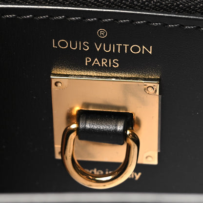 Louis Vuitton Calfskin Monogram Damier Tressage City Steamer PM Black 6 of 9