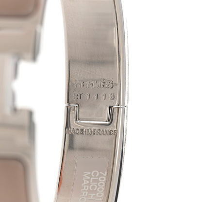 Hermes Enamel Narrow Clic Clac H Bracelet PM Marron Glace 4 of 5