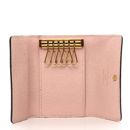 Louis Vuitton Damier Ebene Multicles 6 Key Holder Rose Ballerine 5 of 7