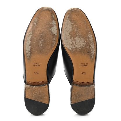 Gucci Calfskin Womens Princetown Slippers 37.5 Black 5 of 8
