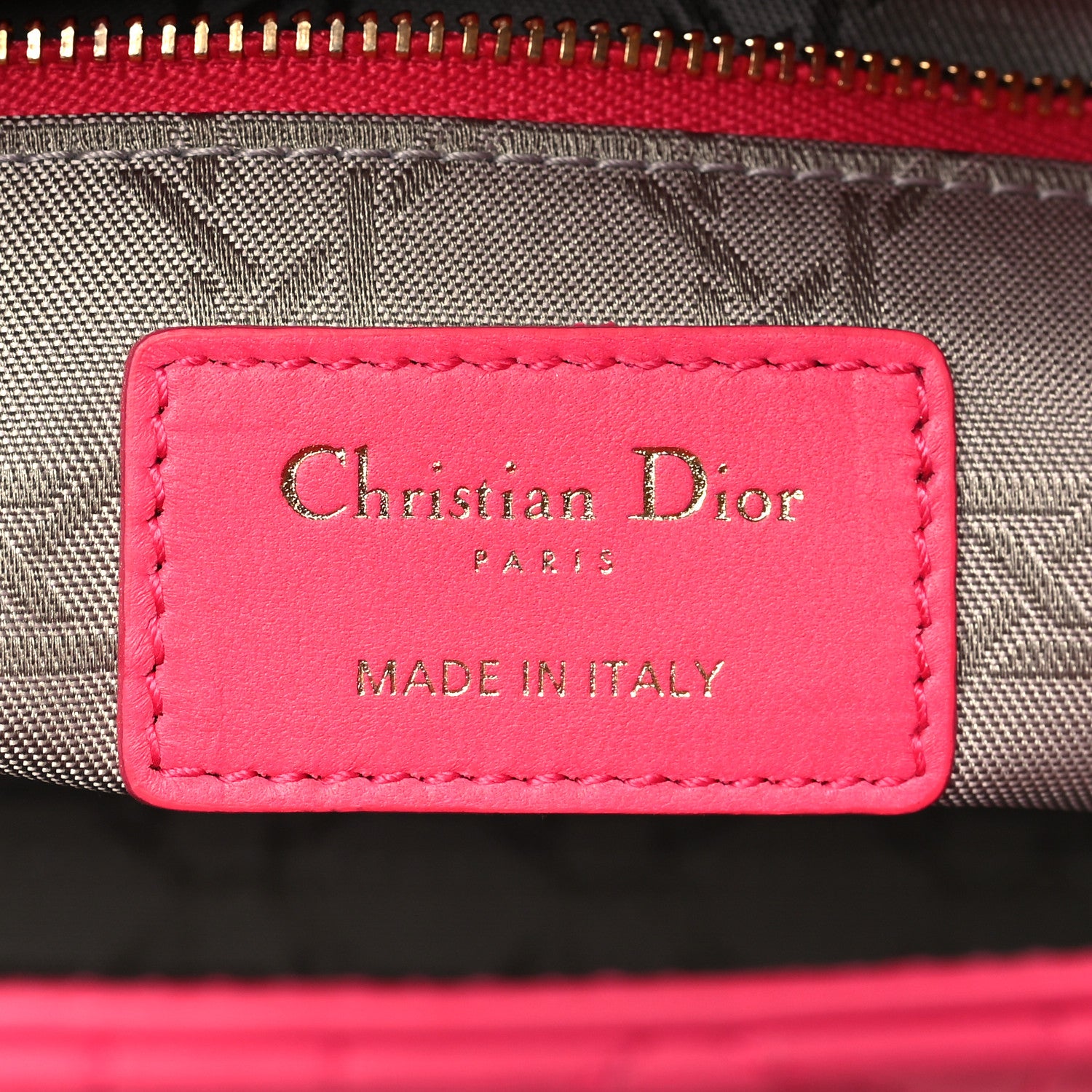 Christian Dior Lambskin Cannage Small My ABCDior Lady Dior Fraise 6 of 11