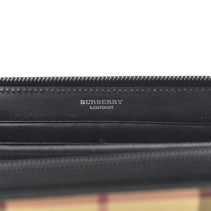 Burberry Vintage Check Elmore Zip Around Wallet Black 8 of 9