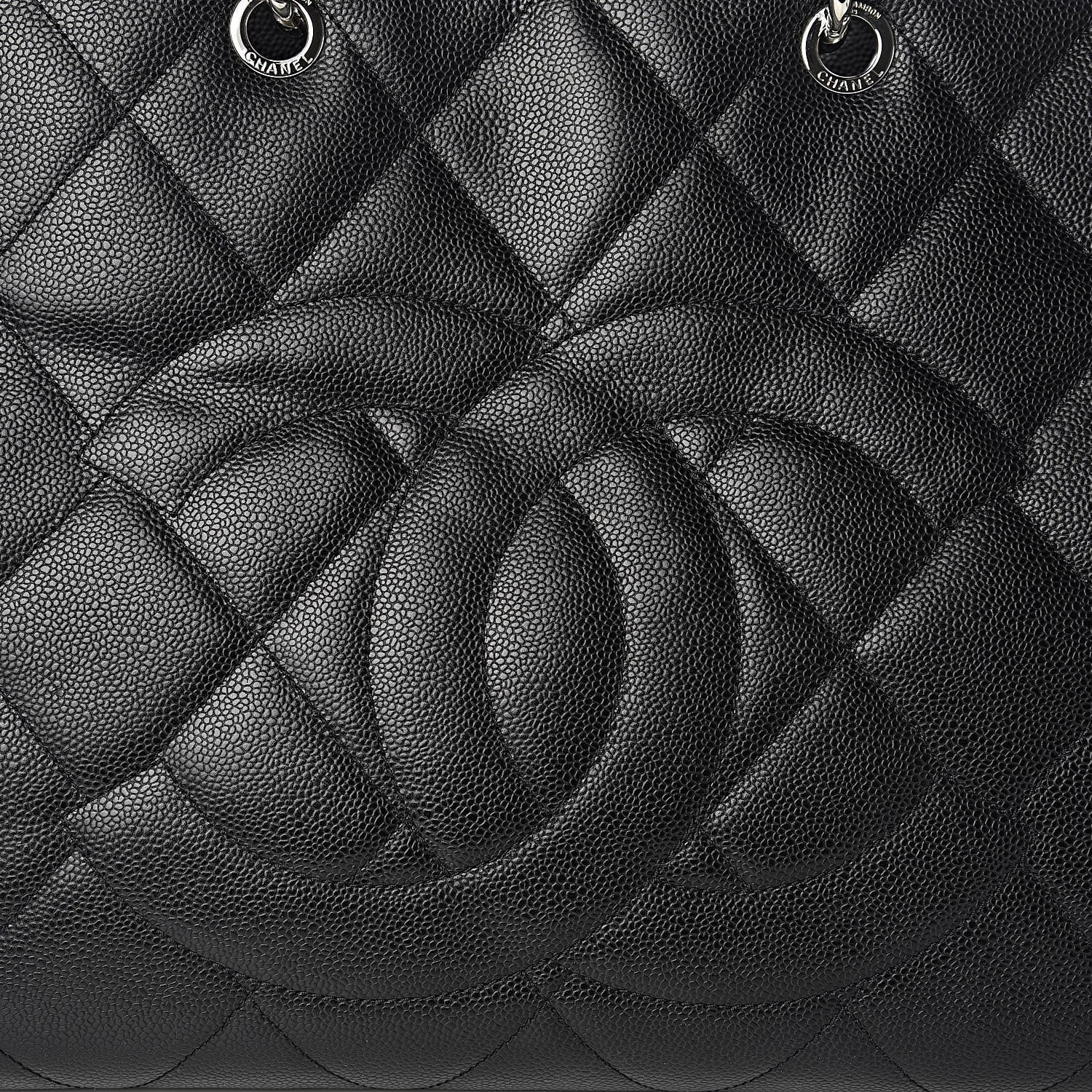 Chanel Soft Caviar Quilted CC Timeless Tote Black 11 of 11