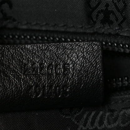 Gucci Guccissima Medium Flap Messenger Bag Black 6 of 10