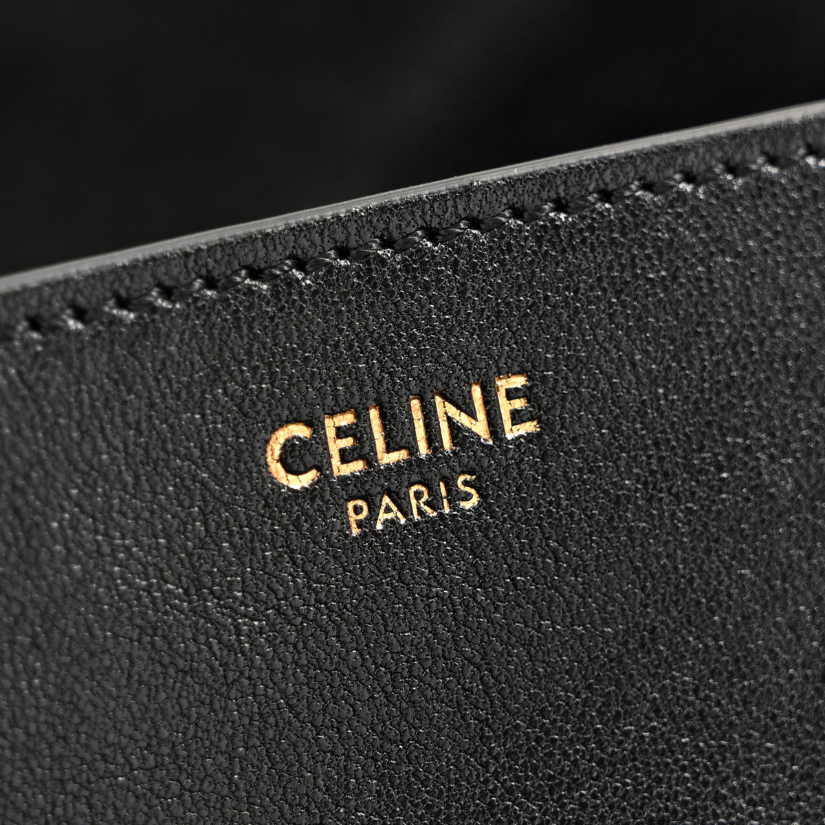 Shiny Lambskin Soft Triomphe Besace Bag Black