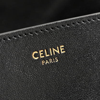 Celine Shiny Lambskin Soft Triomphe Besace Bag Black 5 of 13