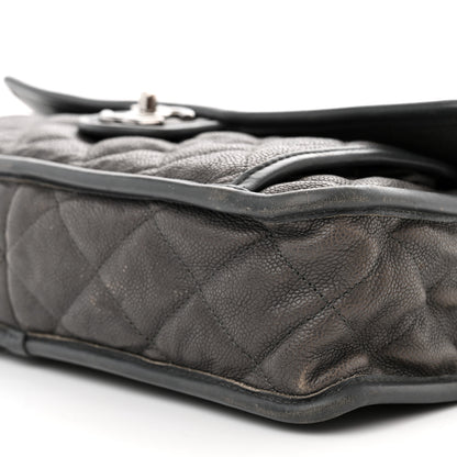 Chanel Caviar Quilted Large French Riviera Flap Dark Grey 9 of 13