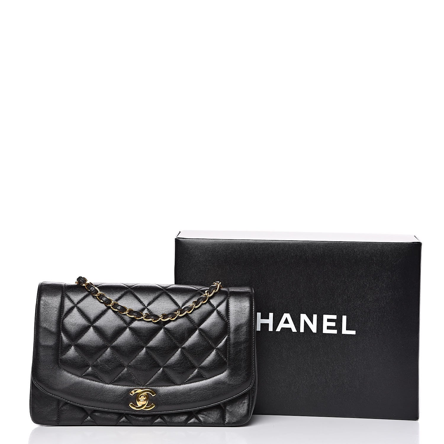 Chanel Lambskin Quilted Medium Single Flap Black 14 of 14