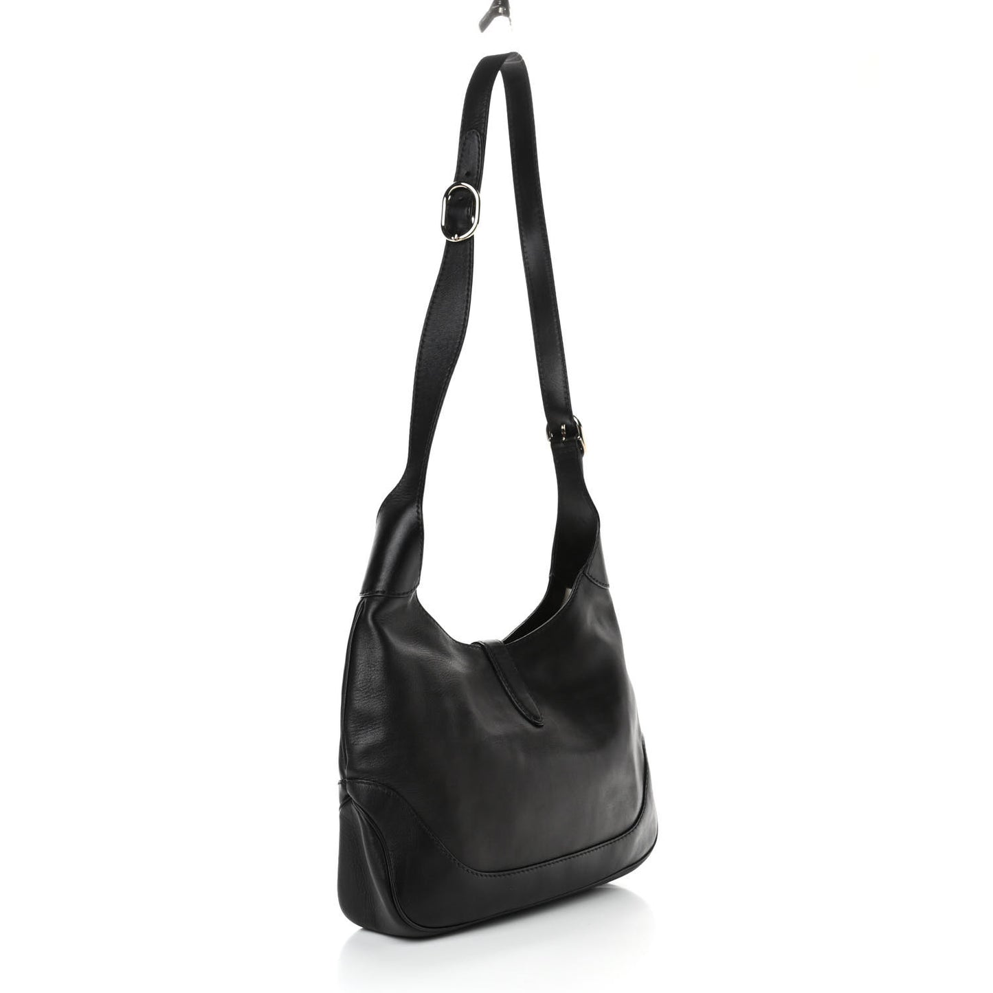 Calfskin Medium New Jackie Shoulder Bag Black