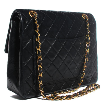 Chanel Lambskin Quilted Medium Double Flap Black 3 of 9