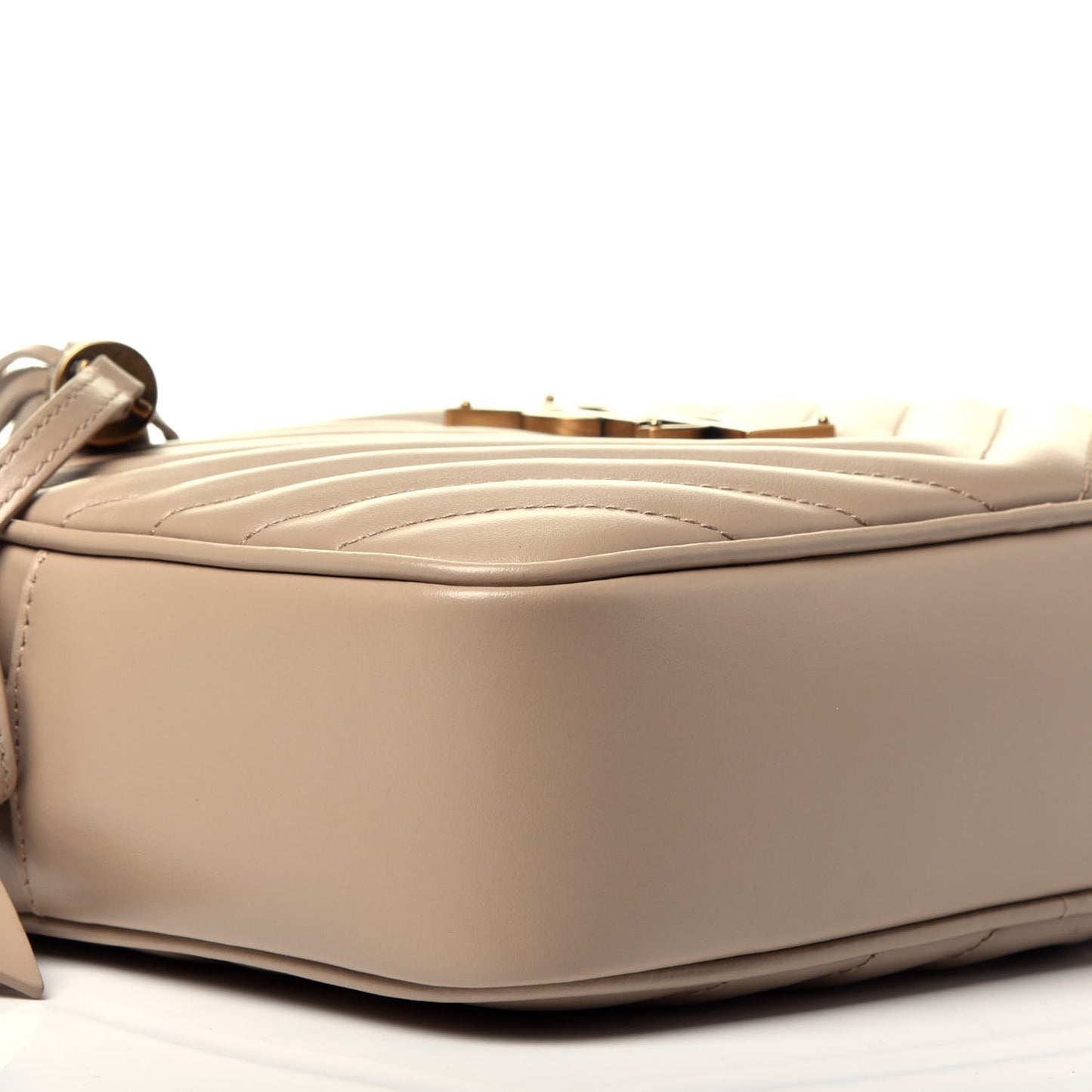 Calfskin Matelasse Monogram Lou Camera Bag Dark Latte