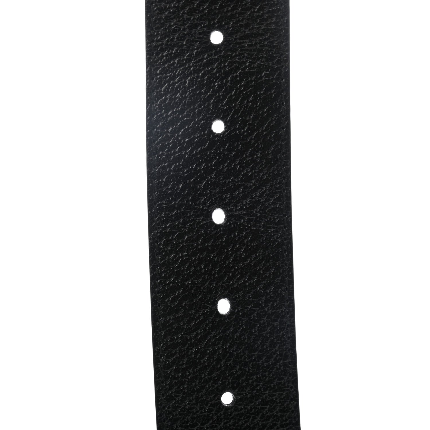 Gucci Textured Dollar Calfskin Nickel Double G 40mm Belt 95 38 Black 3 of 5