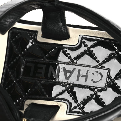 Chanel Lambskin Patent Logo Platform Sandals 39 Black 18 of 30