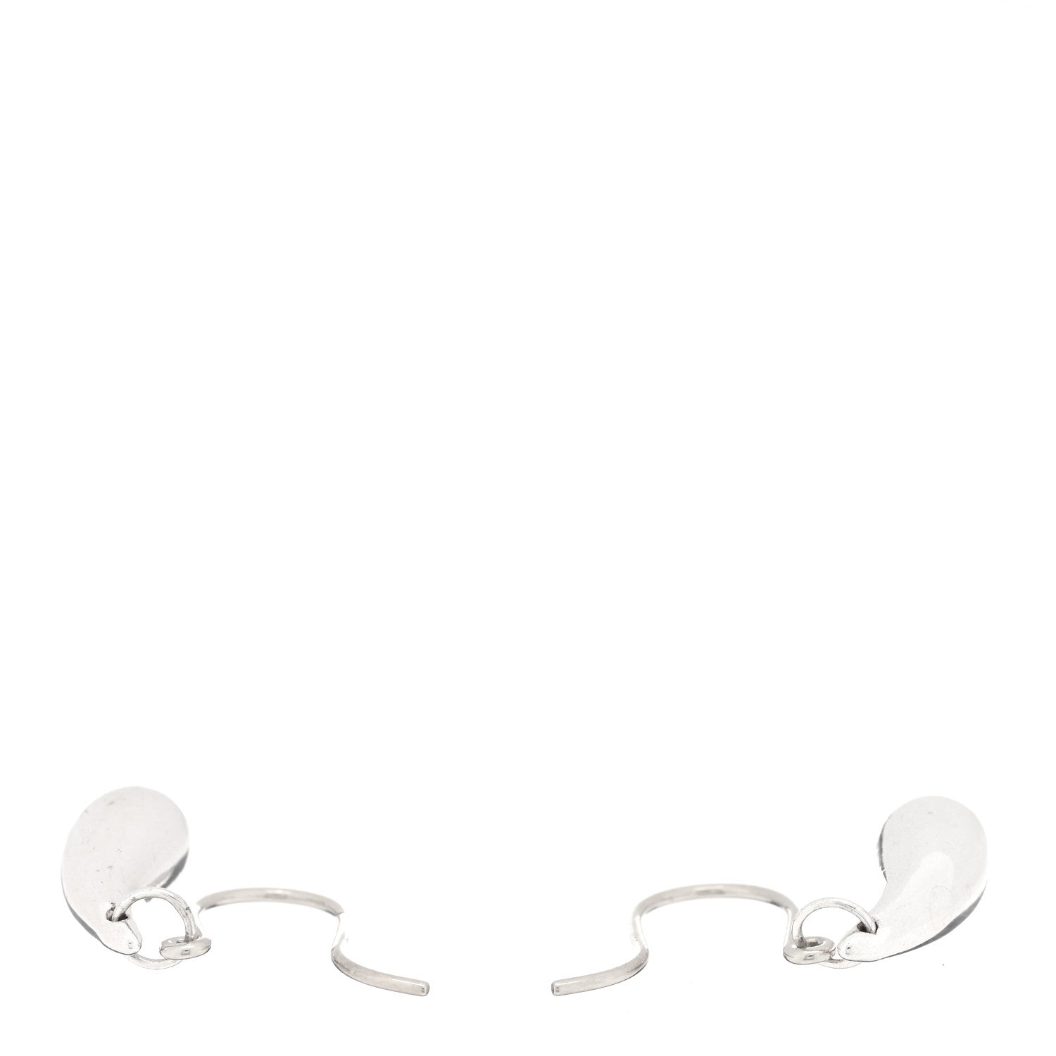Tiffany Sterling Silver Elsa Peretti Teardrop Earrings 3 of 4