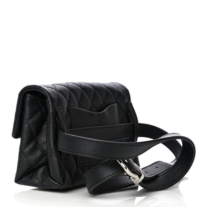 Chanel Grained Calfskin Quilted 2.55 Reissue Flap Belt Bag Clutch Black 3 of 14