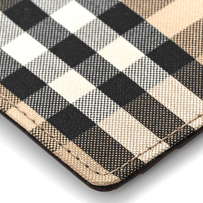 Burberry Vintage Check Calfskin Somerset Coin Case Card Holder Archive Beige 6 of 7