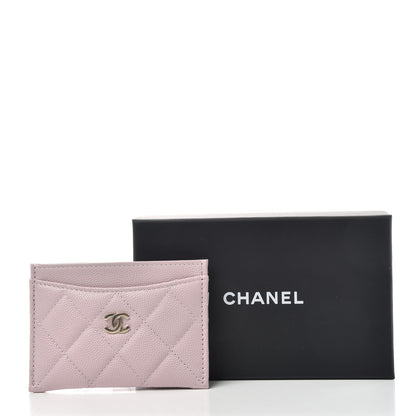 Chanel Caviar Quilted Card Holder Light Pink 8 of 8