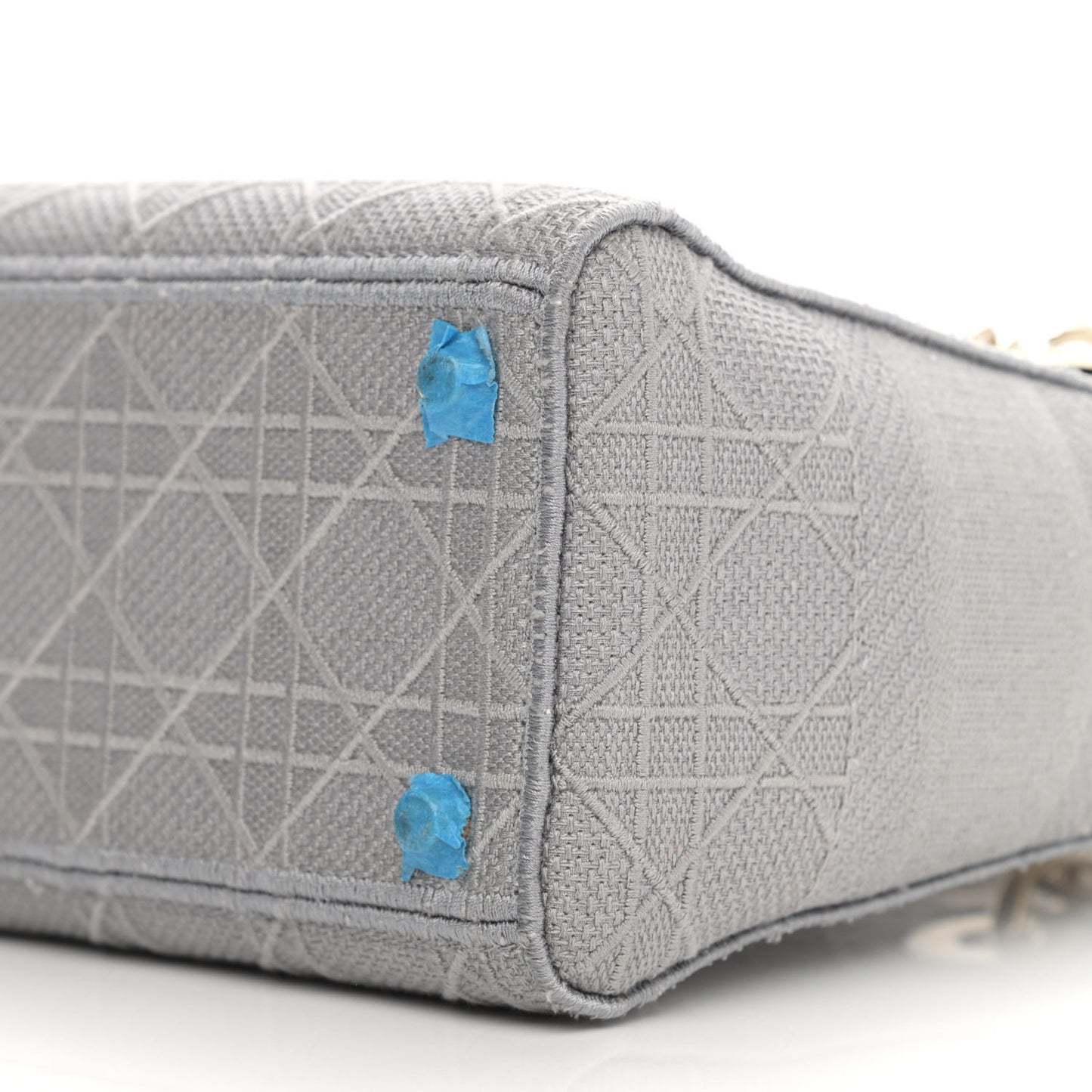 Canvas Embroidered Cannage Medium Lady D-Lite Gray