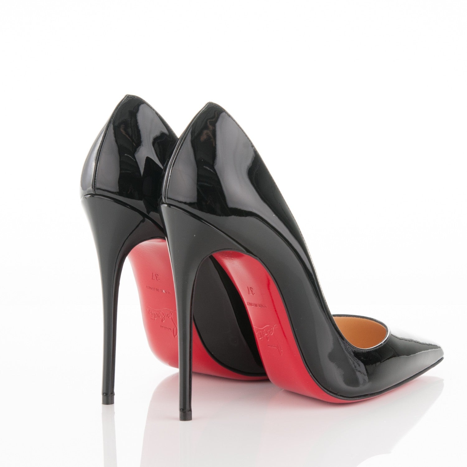 Christian Louboutin Patent So Kate 120 Pumps 37 Black 4 of 6