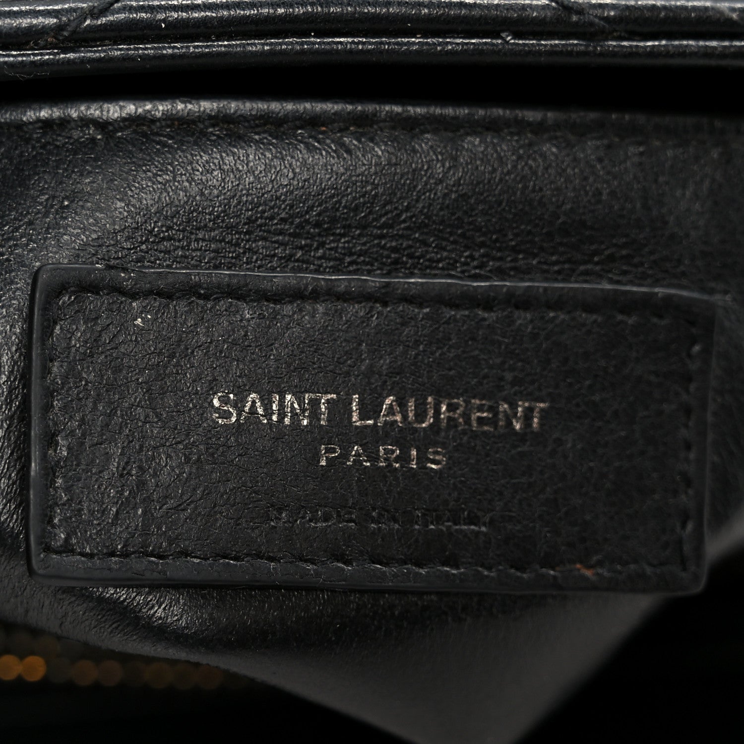 Saint Laurent Calfskin Y Quilted Monogram Monochrome Small Loulou Chain Satchel Black 7 of 14